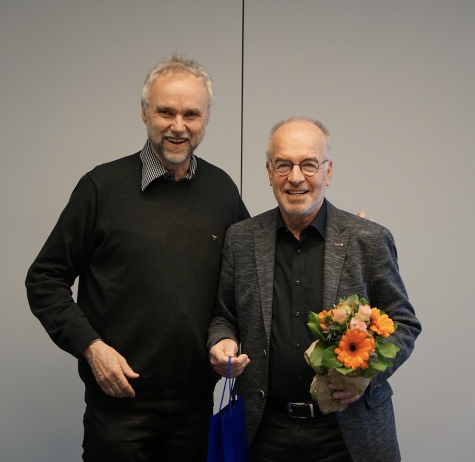 Ehemaliger VAA Vorsitzender Klaus Brüggenolte (r.) mit seinem Nachfolger Manfred Krick